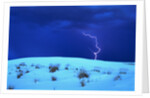 Lightening above White Sand Dune by Anonymous