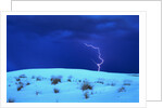 Lightening above White Sand Dune by Anonymous