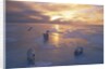 Polar Bears on Ice Pack at Sunset by Anonymous