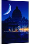 St. Peter's Basilica at Night by Anonymous