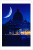 St. Peter's Basilica at Night by Anonymous