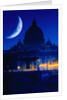 St. Peter's Basilica at Night by Anonymous