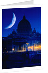 St. Peter's Basilica at Night by Anonymous