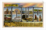 Greetings from Iowa Postcard by Anonymous