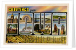 Greetings from Iowa Postcard by Anonymous