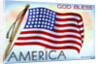 God Bless America Postcard by Anonymous