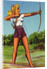 Woman Doing Archery by Anonymous