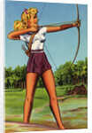 Woman Doing Archery by Anonymous