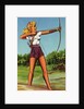 Woman Doing Archery by Anonymous