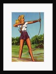 Woman Doing Archery by Anonymous