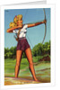 Woman Doing Archery by Anonymous