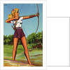 Woman Doing Archery by Anonymous