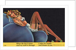 When the Day is Done, and My Work is Through, I Relax for Awhile, and Dream of You Postcard by Anonymous