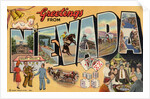 Greetings from Nevada Postcard by Anonymous