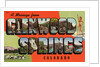 Greeting Card from Glenwood Springs, Colorado by Anonymous