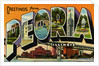 Greetings from Peoria, Illinois Postcard by Anonymous