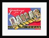 Greetings from Dallas, Texas Postcard by Anonymous