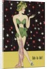 Drawing of Woman in Green Outfit by Anonymous