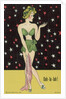 Drawing of Woman in Green Outfit by Anonymous