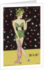 Drawing of Woman in Green Outfit by Anonymous
