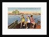 Women Fishing on Back of Boat by Anonymous