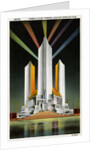 Three Fluted Towers at Chicago World's Fair Postcard by Anonymous