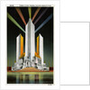 Three Fluted Towers at Chicago World's Fair Postcard by Anonymous