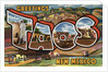 Greetings from Taos, New Mexico Postcard by Anonymous