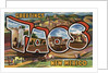 Greetings from Taos, New Mexico Postcard by Anonymous