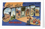 Greeting Card from Santa Fe, New Mexico by Anonymous