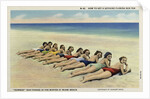 Women Sunbathing on a Beach by Anonymous