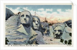 Mt. Rushmore Memorial Under Construction by Anonymous