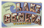 Greeting Card from Lake Geneva by Anonymous