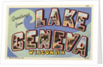 Greeting Card from Lake Geneva by Anonymous