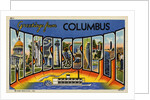 Greeting Card from Columbus, Mississippi by Anonymous