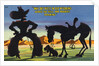 Cartoon of Cowboy Promoting Wyoming by Anonymous