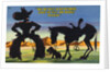 Cartoon of Cowboy Promoting Wyoming by Anonymous