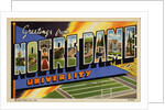 Greeting Card from Notre Dame University by Anonymous