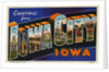 Greeting Card from Iowa City, Iowa by Anonymous