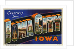 Greeting Card from Iowa City, Iowa by Anonymous