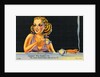 Cartoon of Woman Drinking Tea by Anonymous