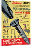 Postcard Advertisement for Continental Screw Company by Anonymous