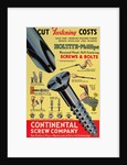 Postcard Advertisement for Continental Screw Company by Anonymous