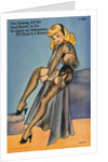 Illustration of Woman in Lingerie by Anonymous