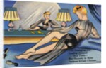 Woman Relaxing in Lingerie by Anonymous