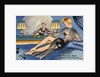 Woman Relaxing in Lingerie by Anonymous