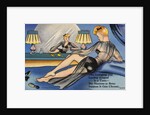 Woman Relaxing in Lingerie by Anonymous