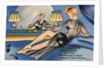 Woman Relaxing in Lingerie by Anonymous