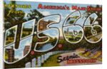 Greetings from U.S. 66 in Scenic Missouri Postcard by Anonymous