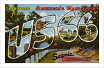 Greetings from U.S. 66 in Scenic Missouri Postcard by Anonymous